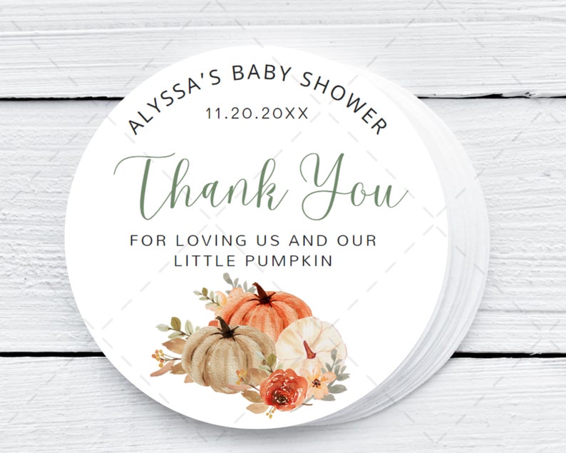 Pumpkin Baby Shower Favors: Personalized Soy Wax Candles - Set of 12 - Etsy