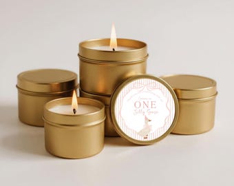 Silly Goose Baby Shower Candle Favors: Personalized Soy Wax, Set of 1