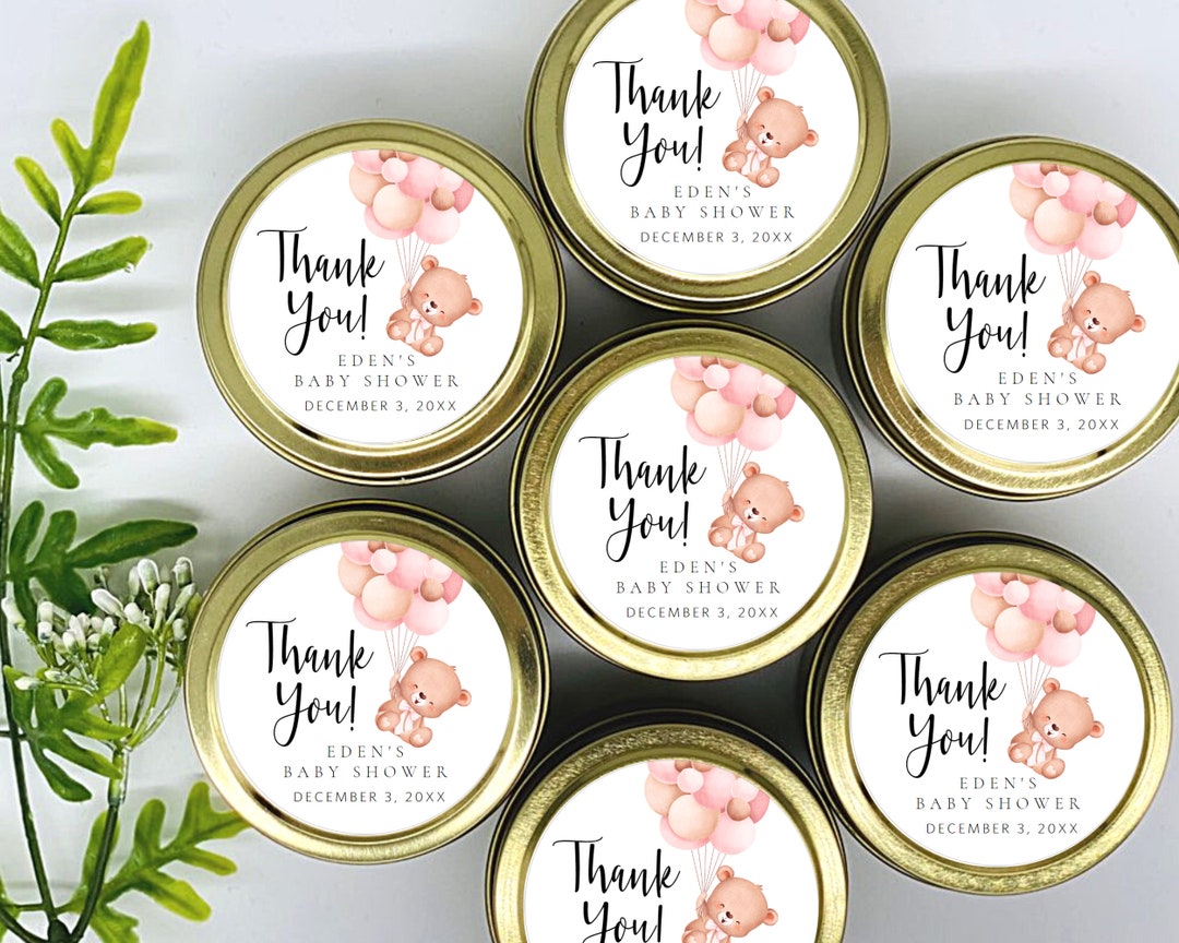 Teddy Bear Soy Candle Favors: Baby Shower Set of 12 - Etsy