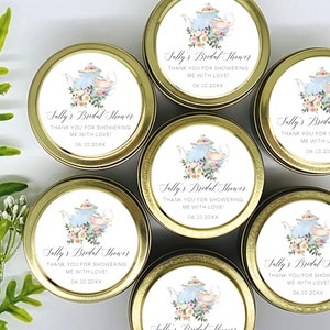 Tea Party Candle Favors - Bridal Baby Shower - Tea Party Baby Shower - Tea Party Favors - Tea Party Birthday - Tea Party Bridal Shower Favor