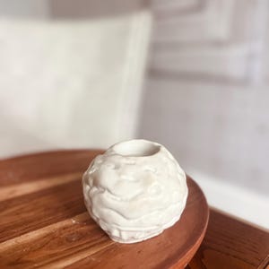 Handmade Concrete Sphere Tealight Holder - Modern Home Decor