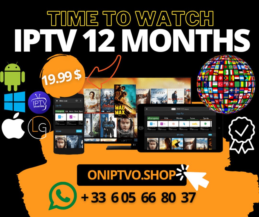 Code Iptv Smarters Pro Gratuit 2022 12-month Subscription IPTV 2022 Premium HD/FHD/4K Quality - Etsy