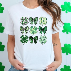 St Patrick&#39;s Day Coquette T-shirt, Lucky Shamrock Shirt, Retro Irish Day Tee, Happy Patrick&#39;s Day Shirt, Groovy Irish Tee, Lucky Green Shirt