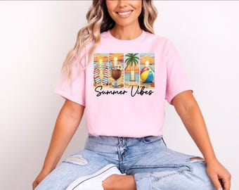 Summer Vibes Shirt, Trendy Summer Shirt, Retro Summer Shirt, Summer Vacation Shirt, Beach Vibes, Family Summer Shirt, Summer Trip Shirt