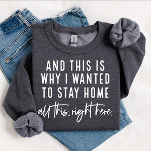 Stay Home This All This Right Here Sweatshirt, Funny Sweatshirt, Funny Saying Crewneck, Sarcastic Sweatshirt, Introvert Sweatshirt