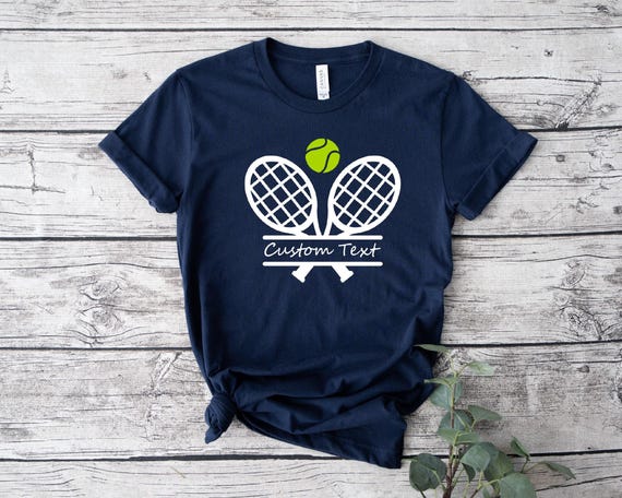 Personalized Tennis Shirt, Custom Tennis Shirt, Tennis Crew Shirt