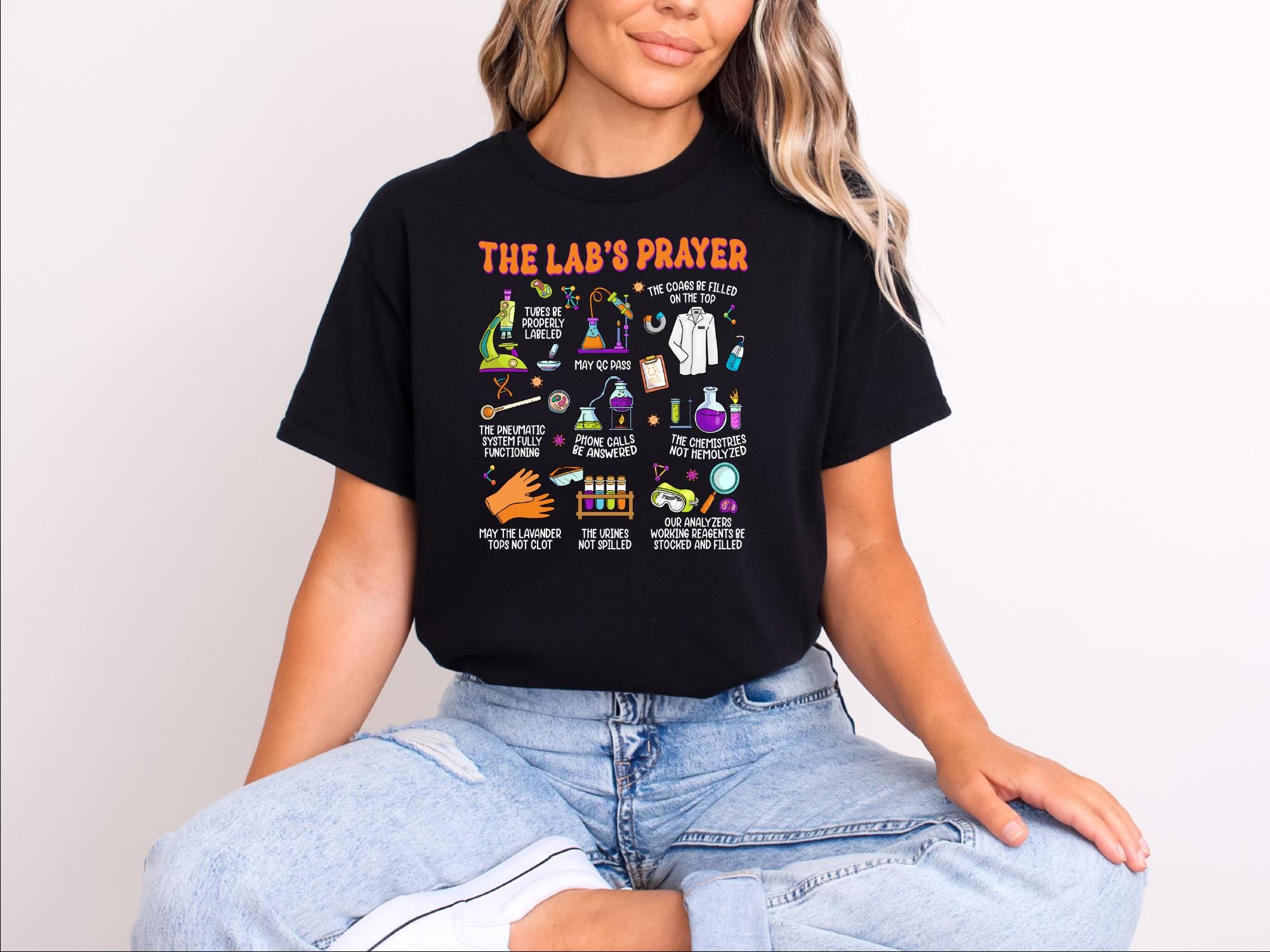 The Lab's Prayer Shirt, Laboratory Shirt, Lab Week 2025 Shirt, Lab Gift, Funny Medical Lab Week Shirt, Lab Tech Shirt, Lab Squad Shirt
