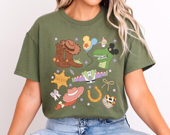 Cute Toy Stori T-Shirt,Woody Buzz T-Shirt,Disney Toy Stori T-Shirt,Pixar Character T-Shirt,Disney Kids T-Shirt,Disney Family Trip 2025 Shirt