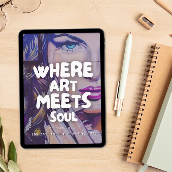 Where Art Meets Soul Daily Creative Journal | Digital Creative Prompt Journal | Goodnotes or Notability | Mindfulness Through Art