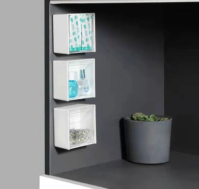 Plastic Wall Shelf Bathroom Organizer Etsy