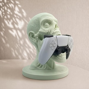 Ghoul Controller Holder | 3D Printed Gaming Controller Stand | Skull Desk Decor | Gamer Gift
