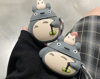 My Neighbor Totoro Airpods Cases Creative Design Protective Silicone Cover Case for AirPods 1 2 3 and Pro Anime Lover Gift For Her