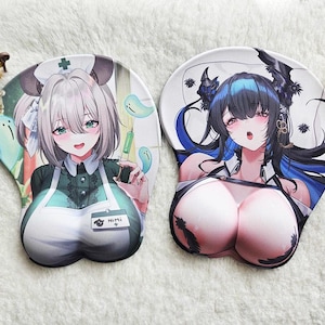 Hololive Nerissa Ravencroft Nimi Nightmare 3D Oppai Mousepad