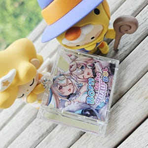 Hololive EN Advent Fuwamoco CD Keychain