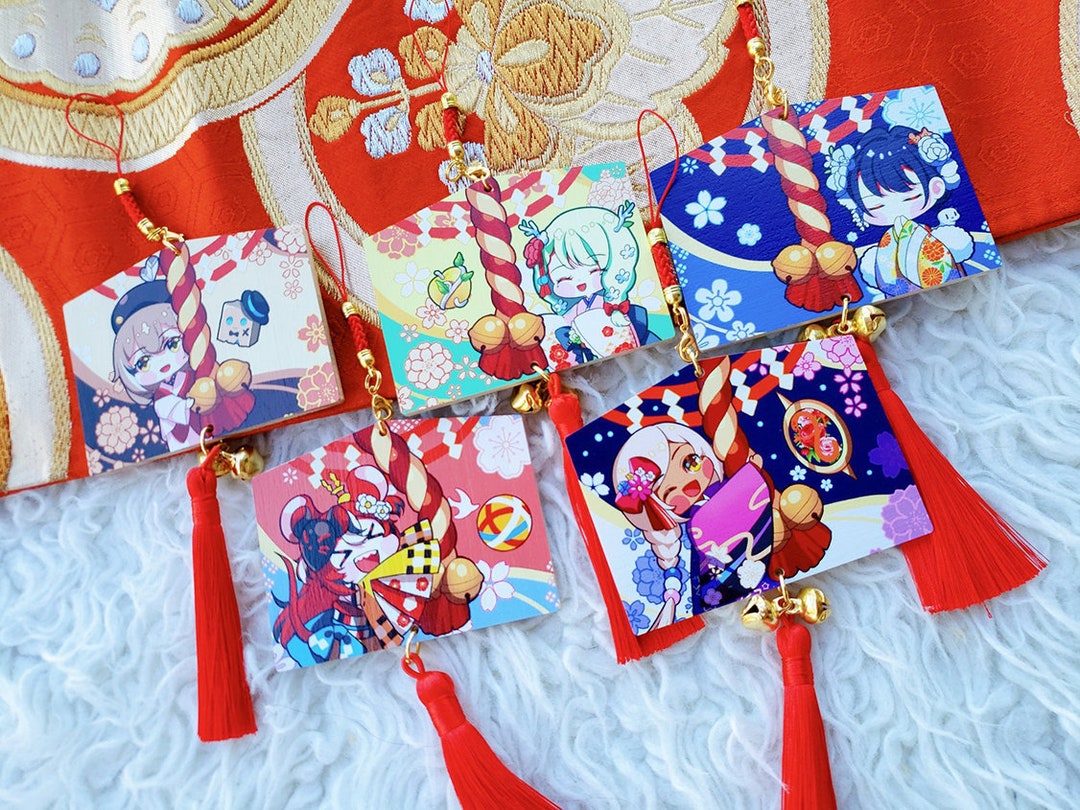 Lucky Charm Keychain_hololive Councils Fauna Kronii Baelz Shana Mumei Etsy