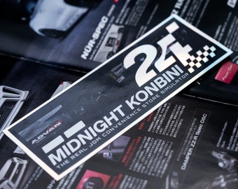 Pegatina holográfica Midnight GT / Pegatina para coche JDM / Calcomanía de vinilo