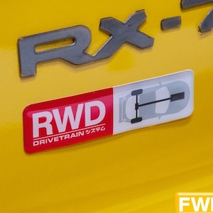 Drivetrain Epoxy Sticker | JDM Car Sticker | Epoxy Decal