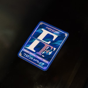 Pegatina holográfica de la transmisión FF / Pegatina para coche JDM / Calcomanía de vinilo