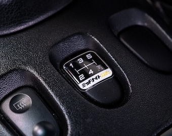 Adesivo epossidico con motivo cambio / Adesivo per auto JDM / Decalcomania epossidica