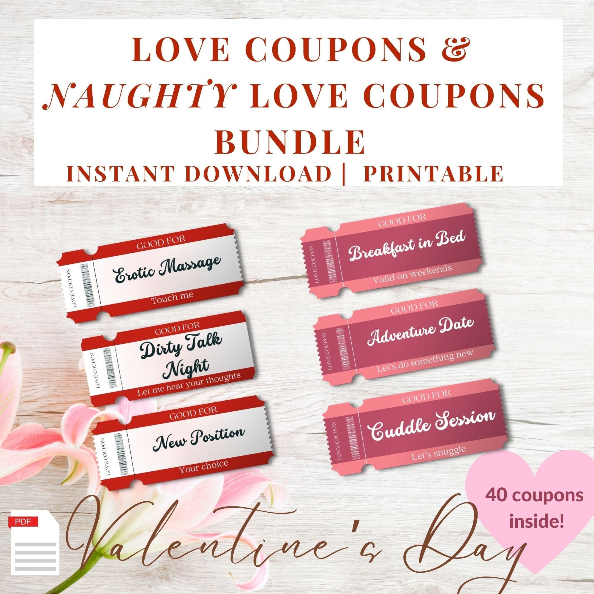 Printable Love Coupons Dirty