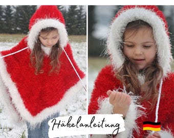 CROCHET PATTERN in SANTA PONCHO and Crochet Ice Princess