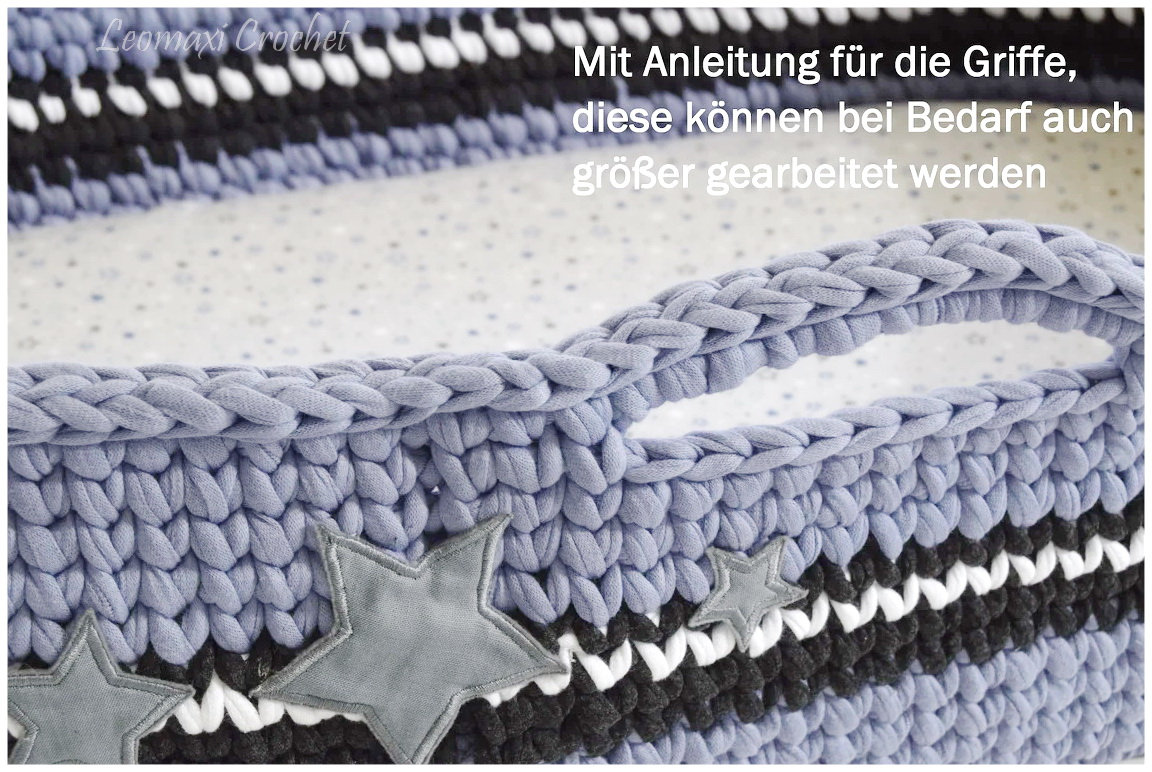 CROCHET INSTRUCTIONS LULLABY Crochet Moses Basket From Textile Yarn