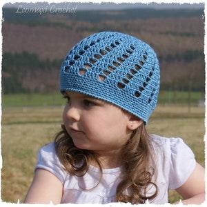 CROCHET INSTRUCTIONS MAYA summer hat, crochet mesh hat from size 38-57 cm head circumference, instructions in German image 7