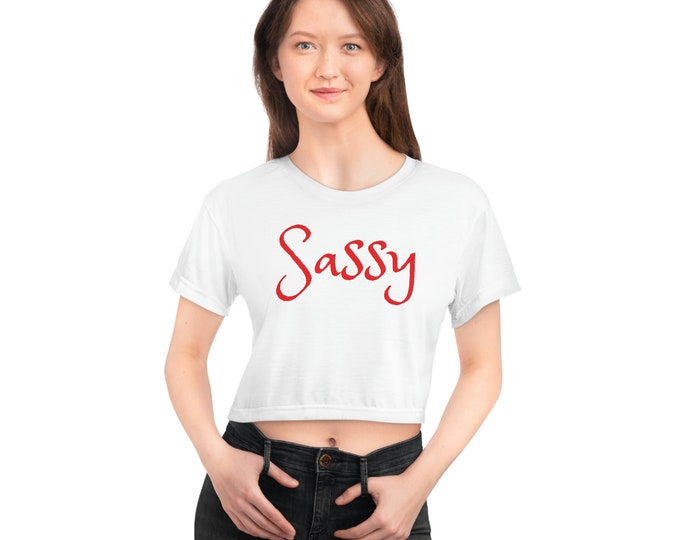 Women's "Sassy" Crop Tee