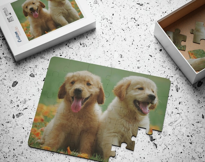 Kids' JigSaw Puzzle 30 Piece | Christmas Gift | Puzzle | Holiday Gift | Adult Puzzle | Puppy | Dog | Cute
