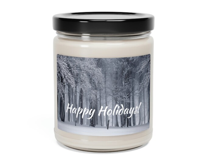 Happy Holidays Scented Soy Candle, 9oz
