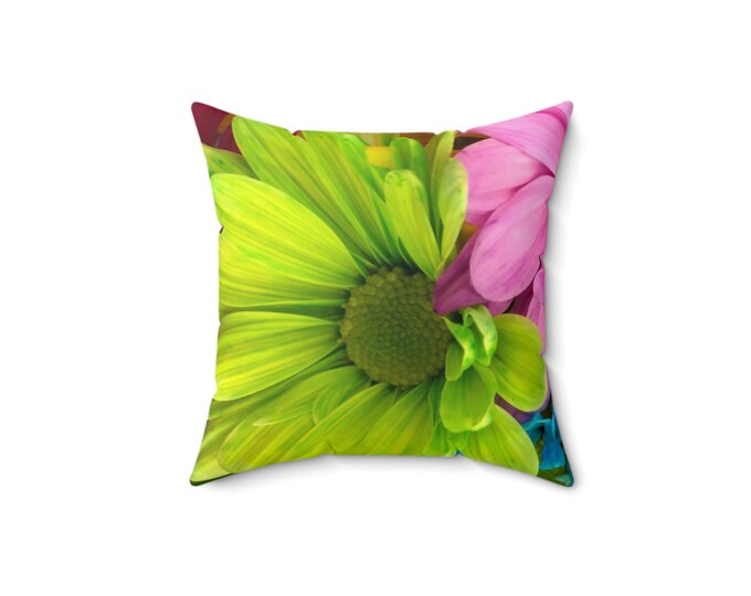 Floral Throw Pillow and Cover | Decorative Pillow | Flower Pillow Cover | Zipper Pillow Cover