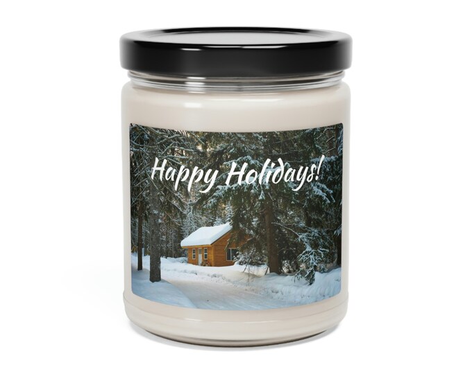 Happy Holidays Scented Soy Candle, 9oz