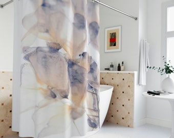 Abstract Polyester Shower Curtain
