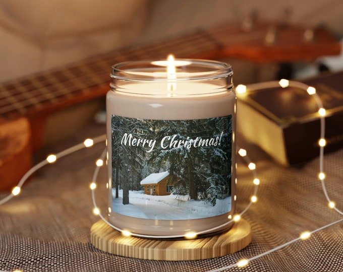 Merry Christmas Scented Soy Candle, 9oz