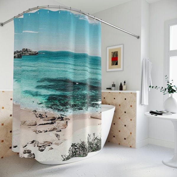 Ocean Scene Shower Curtain Etsy