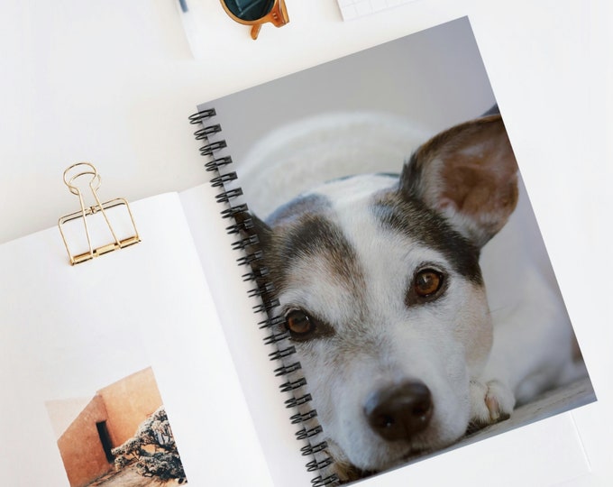 Colorful Puppy Spiral Ruled Line Notebook | Spiral Notebooks | Journal | Growth | Self-Care Diary | Spiral Journal | Kid's Notebook