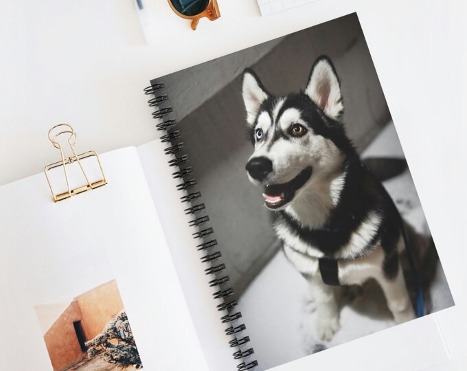 Colorful Puppy Spiral Ruled Line Notebook | Spiral Notebooks | Journal | Growth | Self-Care Diary | Spiral Journal | Kids Notebook