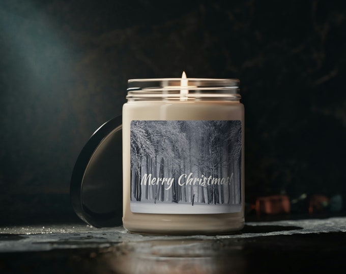 Merry Christmas Scented Soy Candle, 9oz