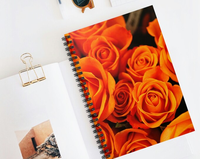 Colorful Flower Spiral Ruled Line Notebook | Spiral Notebooks | Journal | Growth | Self-Care Diary | Spiral Journal | Kids Notebook
