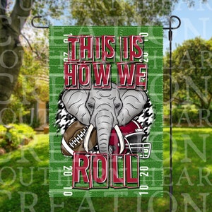 This is How We Roll Football Garden Flag PNG Digital Download