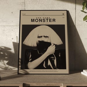 Lady Gaga the Fame Monster Poster - Etsy