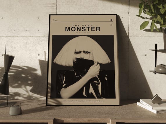 Lady Gaga – affiche d'album de musique chaude, autocollant Mural d'intérieur, affichage de chevet de chambre à coucher, décoration de maison, peinture sur toile  15