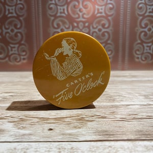 Vintage Carter's Five O'Clock Typewriter Ribbon Tin