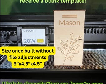 Mini Locker with Drawer Template DIY mini laser cut locker Template SVG cutting file for laser engraver DIY Customization Digital Download