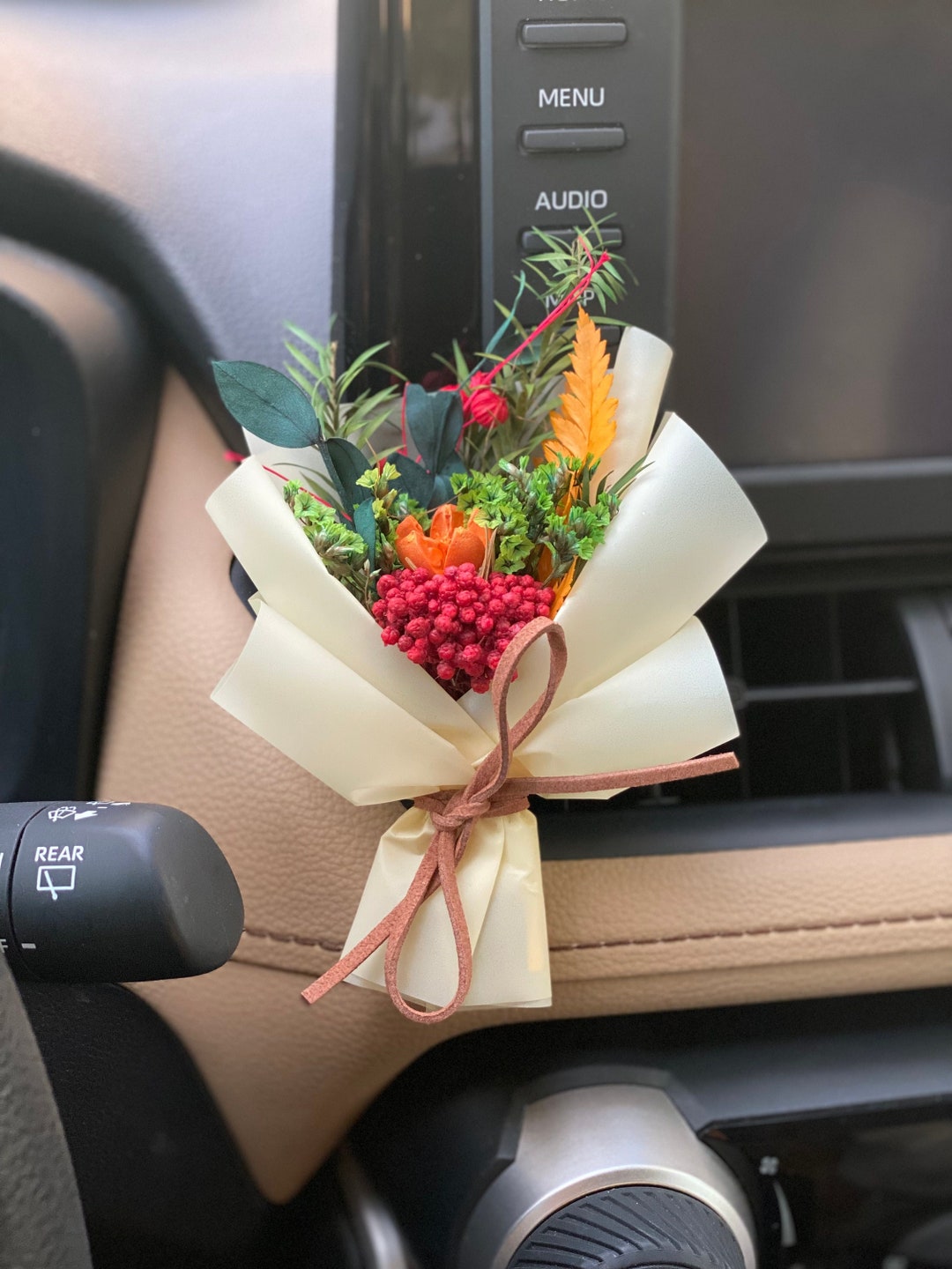 カーオーディオ flower Flower Bouquet for Car Accessories Flower Bouquet for Her Gifts