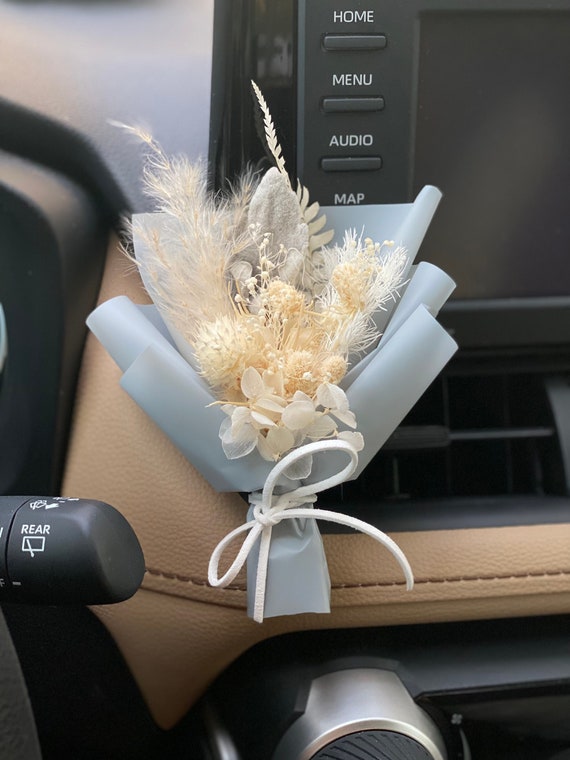 Mini Natural Dried Flower Car Accessories Flower Aesthetic Car