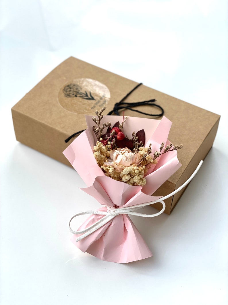 Mini Natural Dried Flower Bouquet Car Freshener Etsy