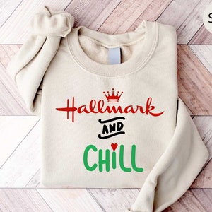 Hallmark channel christmas movie sweatshirt top