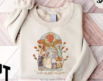 Disney Tale As Old As Time Sweatshirt, Disney Belle Sweatshirt, Disney Princess Shirt, Beauty And The Beast Shirt