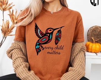 Every Child Matters T-Shirt, Awareness for Indigenous, Orange Day Shirt, Orange Day Gift Tee, Indigenous Education, September Shirt